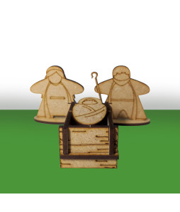 Meeple Nativity Scene Set