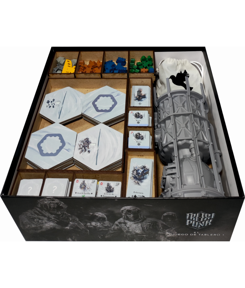 Box Insert for FROSTPUNK: THE BOARD GAME (Base game + Frostlander Exp.)