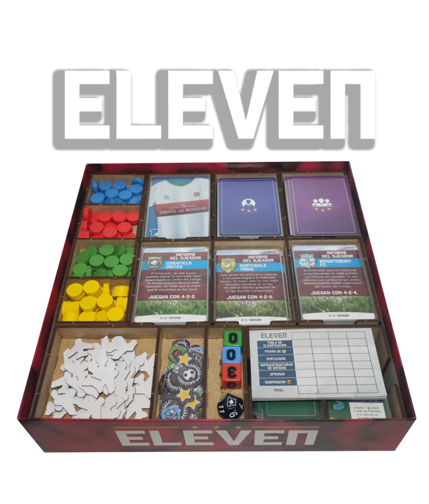 Box Insert for ELEVEN (Base game + 5 expansions)