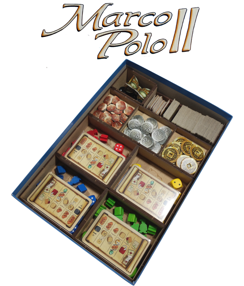 Box Insert for MARCO POLO II (Base game + The Caravans Exp.)