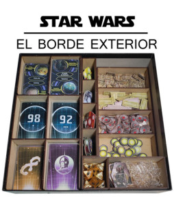 Box Insert for STAR WARS OUTER RIM (Base game + Unfinished Business Exp.)