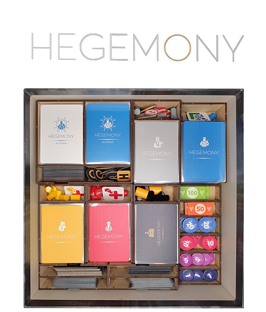 Box Insert for HEGEMONY (Base game + Historical events Exp.)