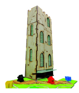 Accesorios WOM: TORRE PARA LOSETAS (Compatible con Carcassonne)