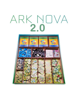 Box Insert for ARK NOVA 2.0 (base game + Marine Worlds Expansion)