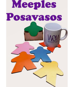 Hogar WOM: Meeples Posavasos