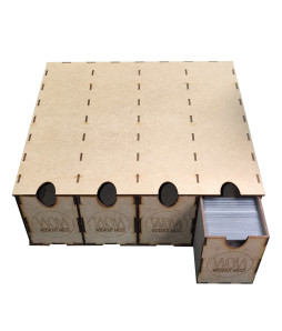 Accesorios WOM: Caja con Cajones para Cartas (Horizontal)