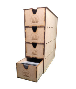 Accesorios WOM: Caja con Cajones para Cartas (Vertical)