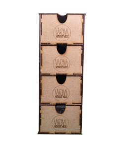 Accesorios WOM: Caja con Cajones para Cartas (Vertical)