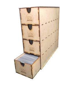 Accesorios WOM: Caja con Cajones para Cartas (Vertical)