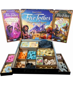 Inserto Compatible con FIVE TRIBES (Base + Expansiones 1 y 2)