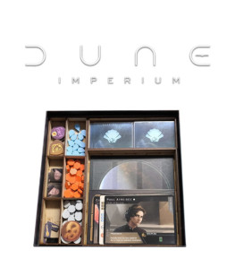 Inserto compatible con DUNE IMPERIUM (Base + Expansion "El Auge de IX" + Expansion "Immortality")